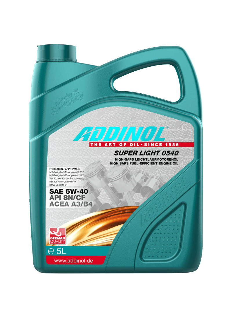 Addinol Super Light 0540 SAE 5W-40 (5 літрів)